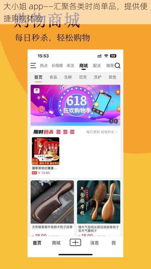 大小姐 app——汇聚各类时尚单品，提供便捷购物体验